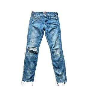 Mother Jeans Looker Ankle Fray Womens Denim Getting Rowdy Size 25 Distressed